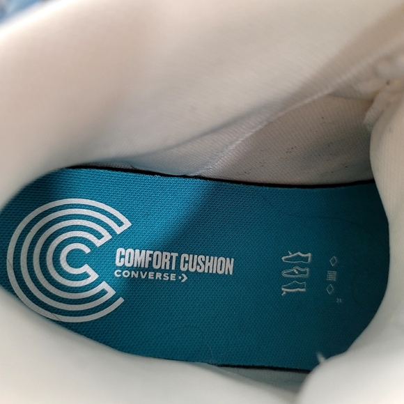 Converse Rival Mid White Deep Burgundy Star Chevron Retro Court 7.5 Unisex - Picture 10 of 16